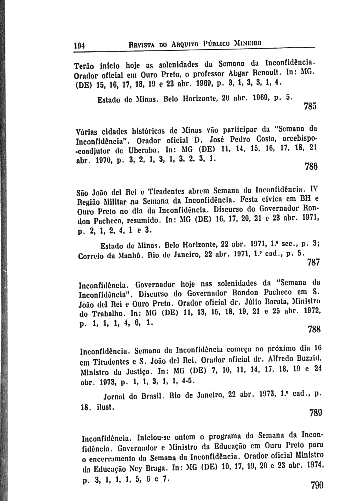 Revista do Arquivo Público Mineiro