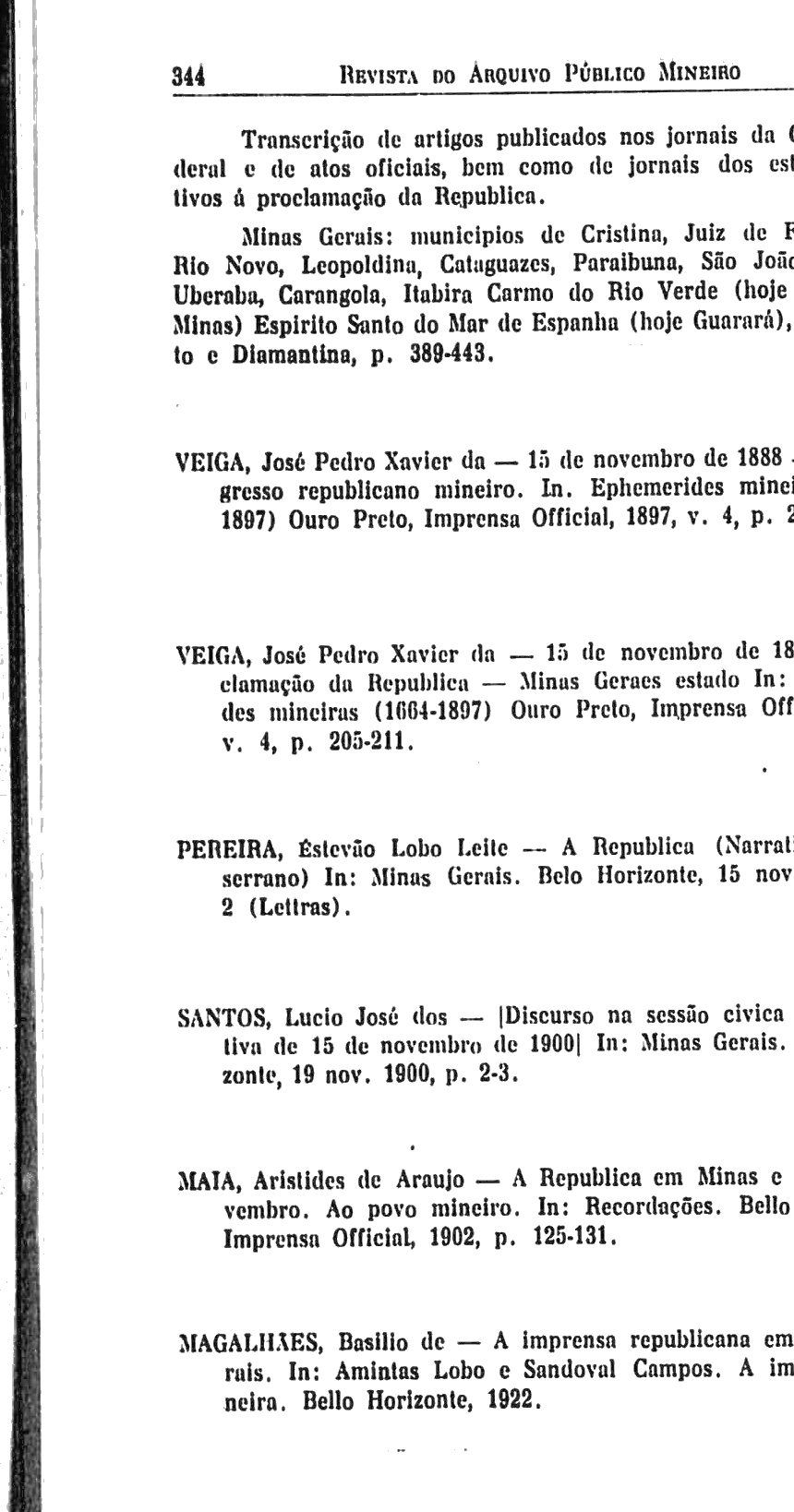 Revista do Arquivo Público Mineiro