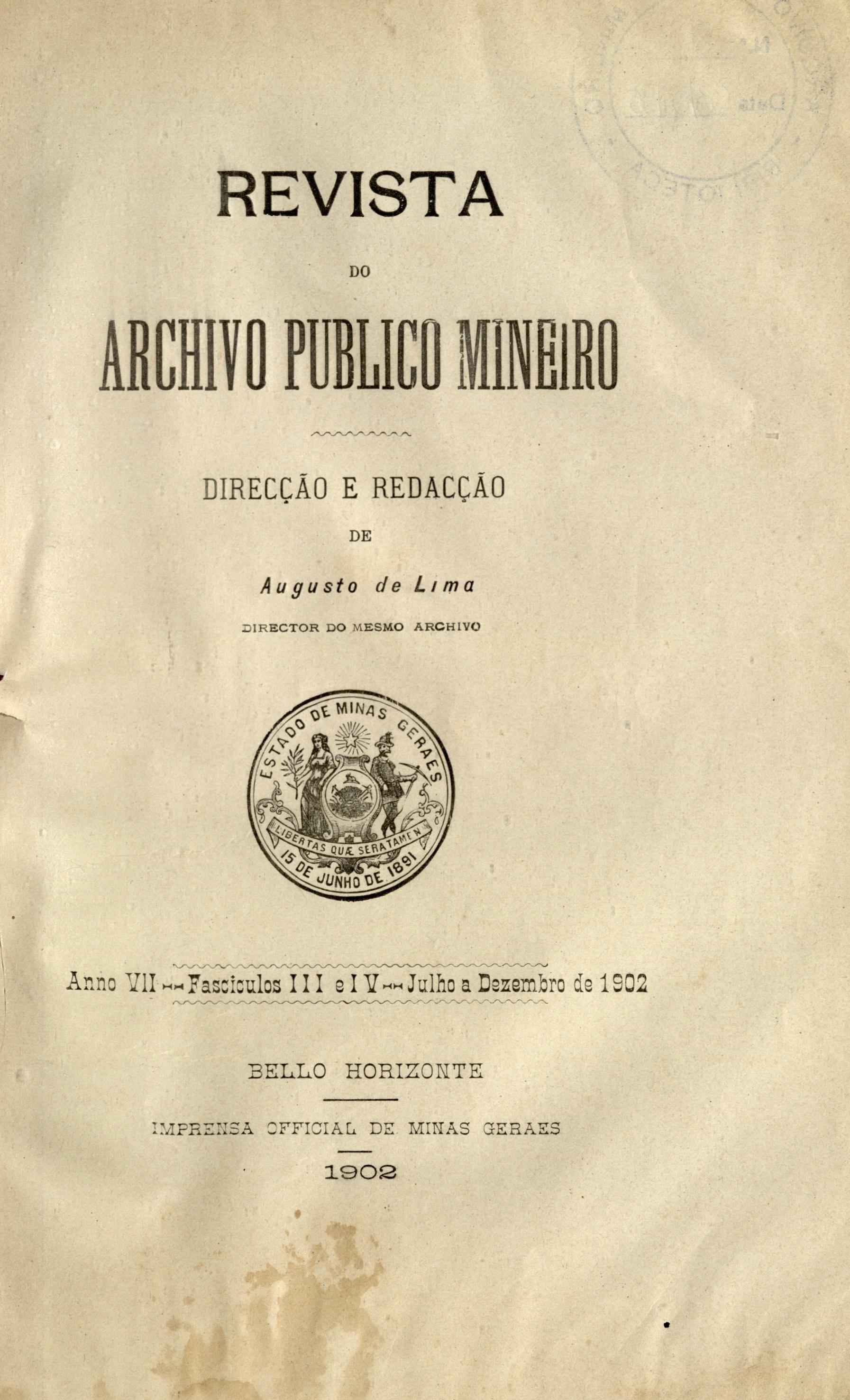 Revista do Arquivo Público Mineiro